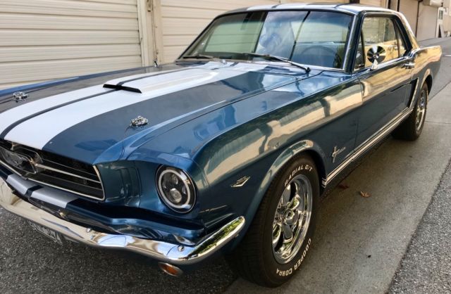 1965 Blue Ford Mustang Coupe
