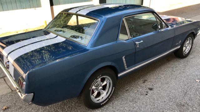 1965 Blue Ford Mustang Coupe