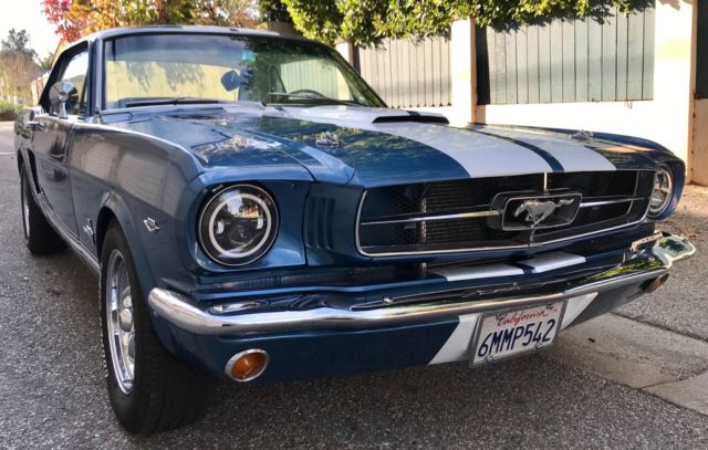 1965 Blue Ford Mustang Coupe