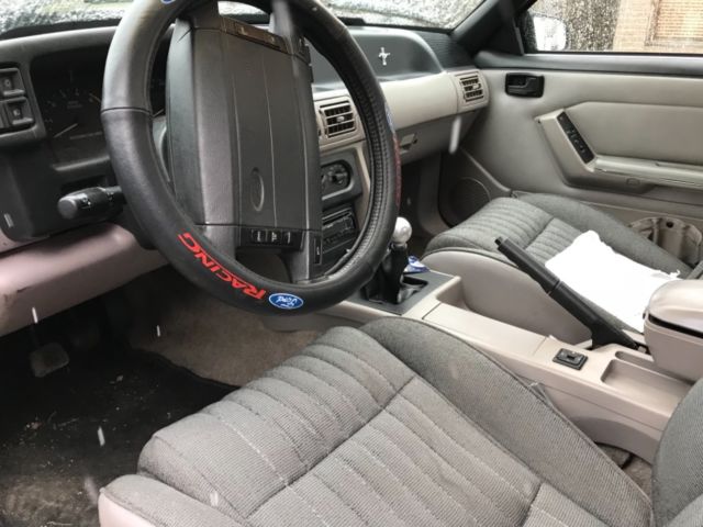 1992 Burgundy Ford Mustang