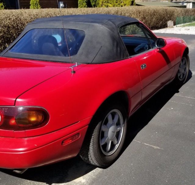 1991 Red Mazda MX-5 Miata Convertible