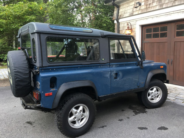 1994 Blue Land Rover Defender Convertible