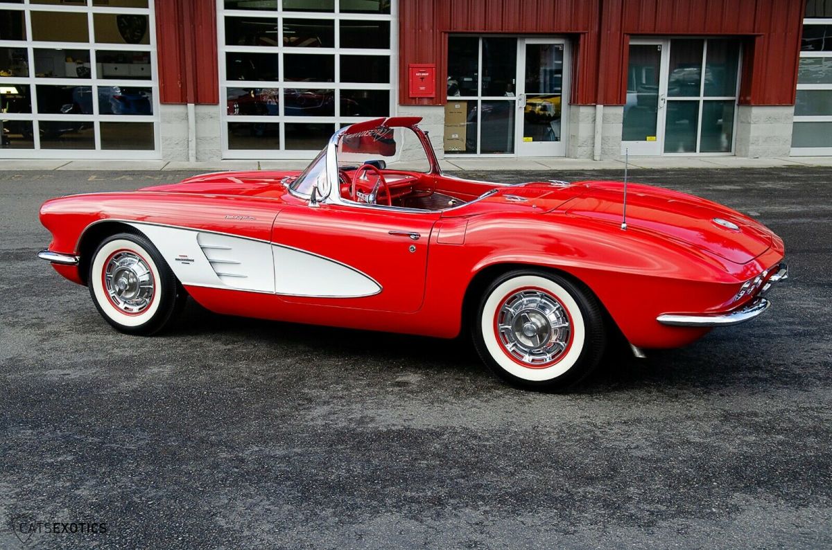 1961 Red Chevrolet Corvette Convertible