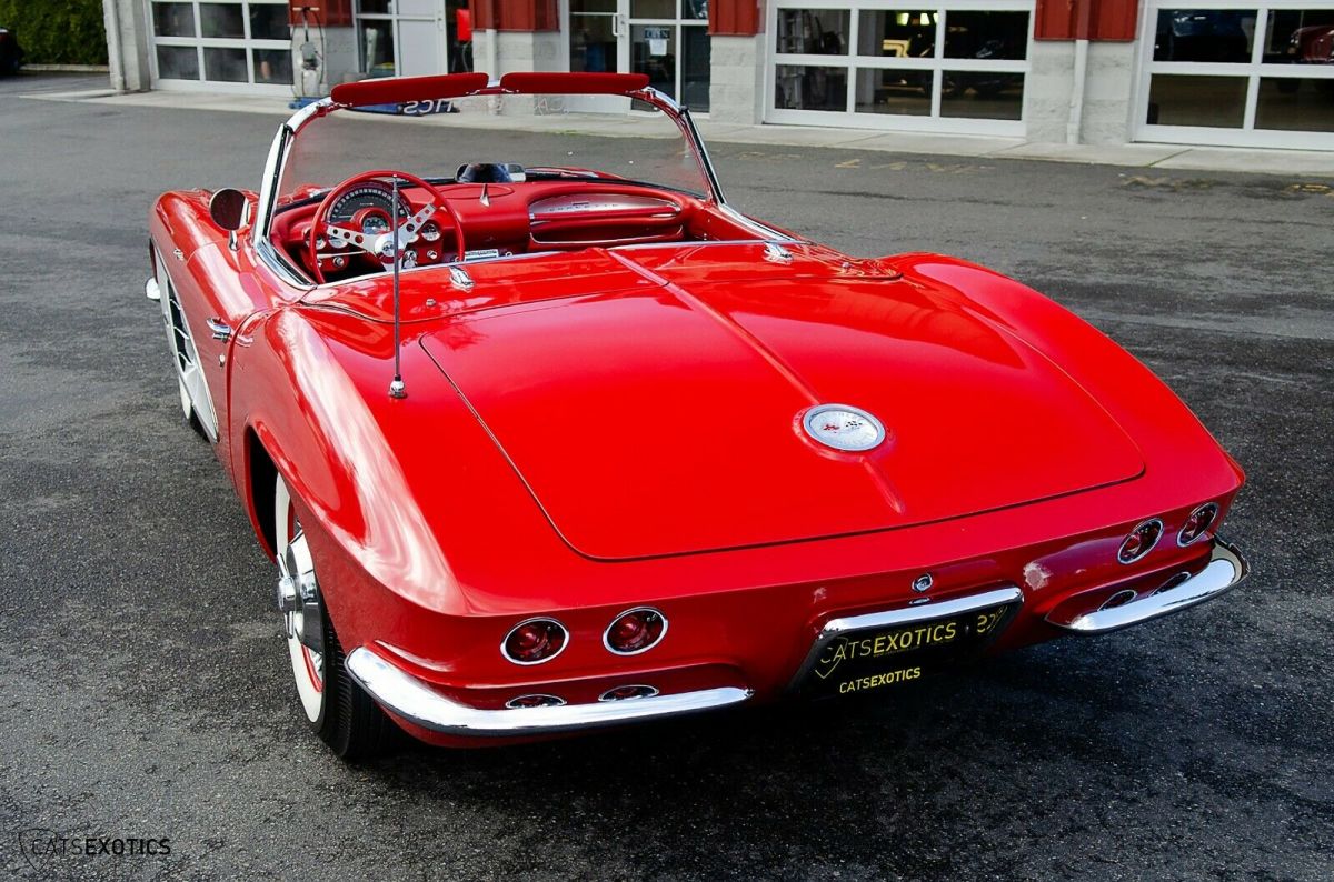 1961 Red Chevrolet Corvette Convertible