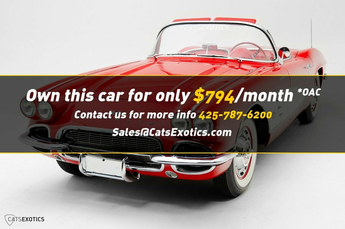 1961 Red Chevrolet Corvette Convertible