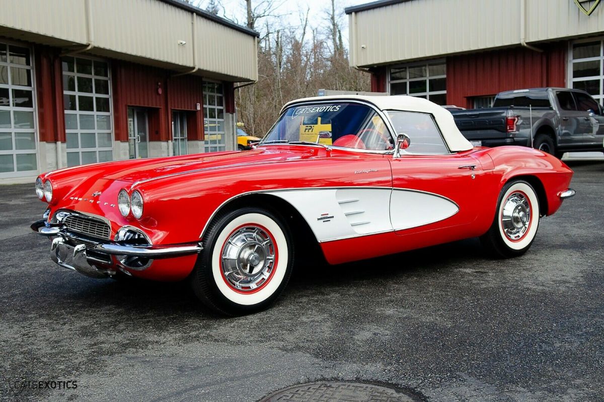 1961 Red Chevrolet Corvette Convertible