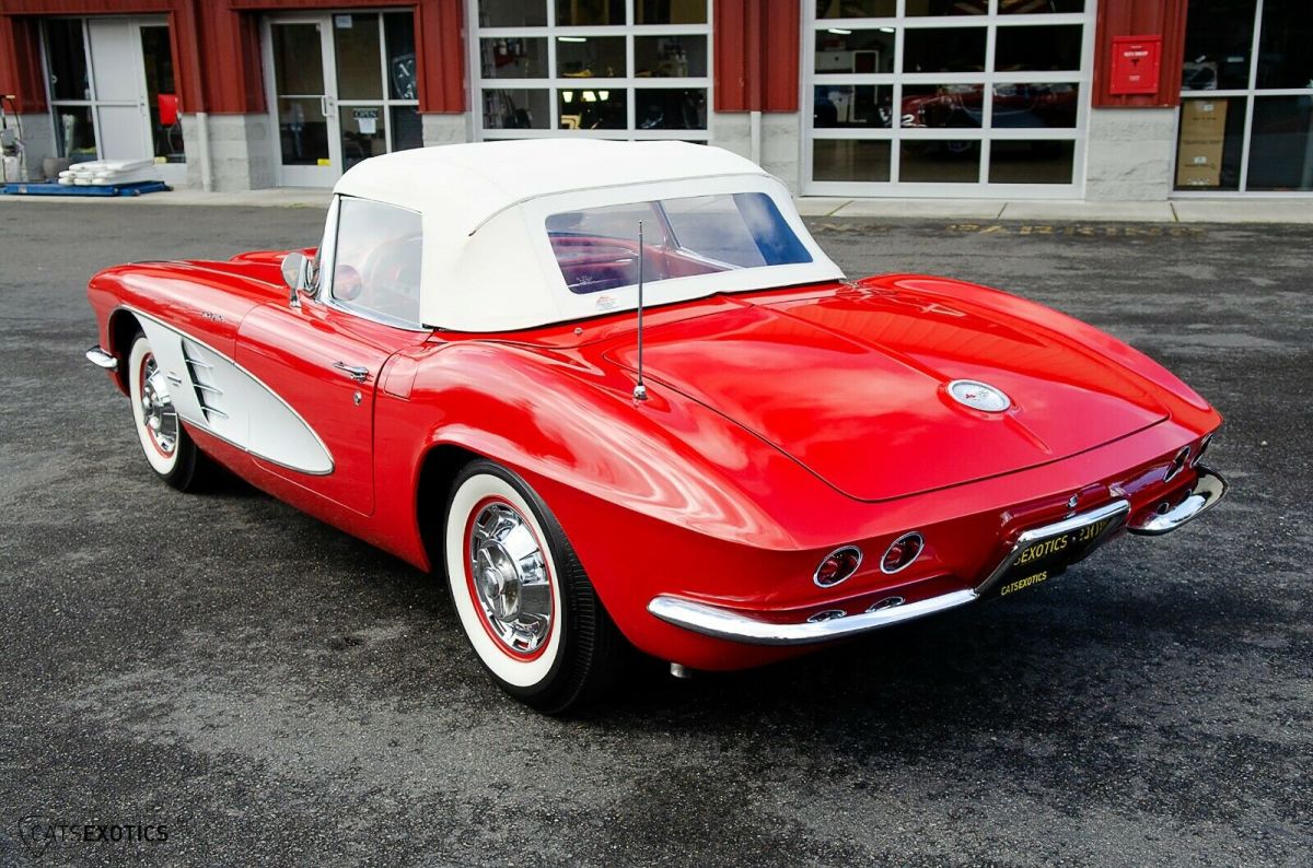 1961 Red Chevrolet Corvette Convertible
