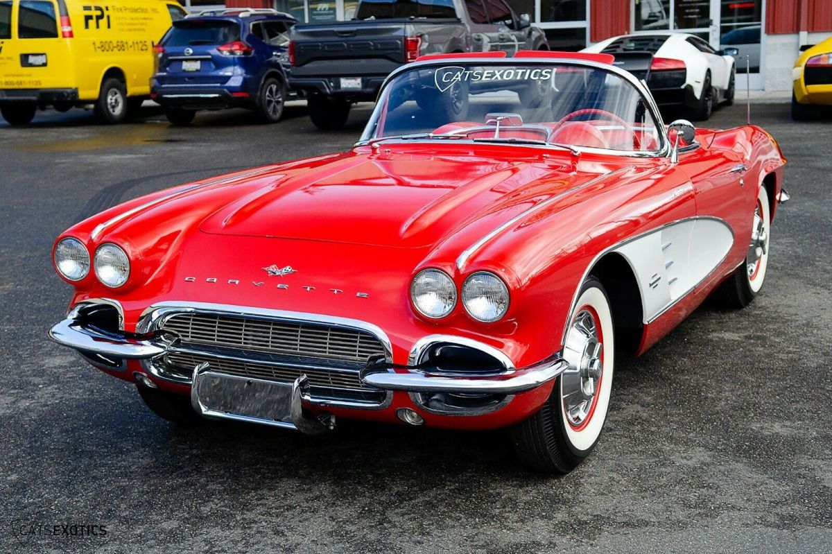 1961 Red Chevrolet Corvette Convertible