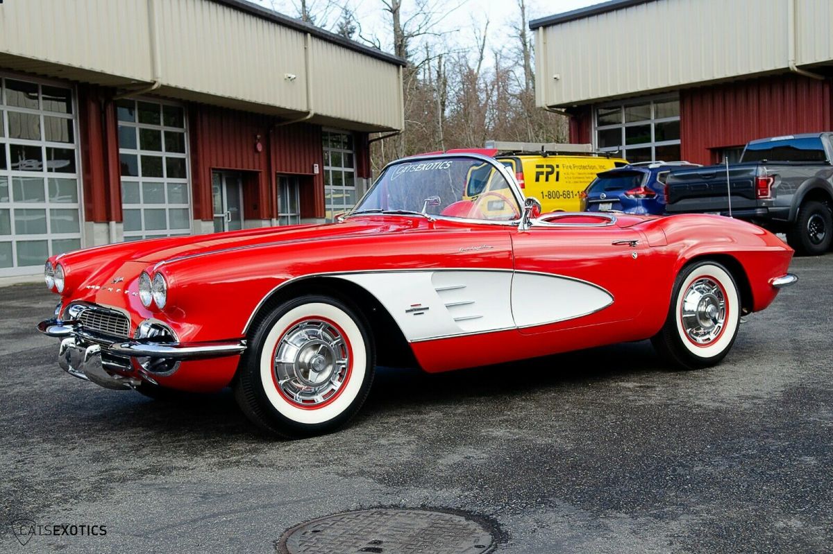1961 Red Chevrolet Corvette Convertible