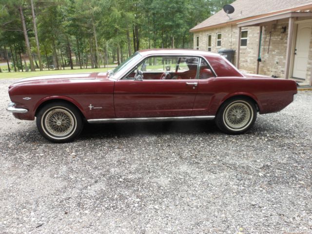 1966 Burgundy Ford Mustang Coupe