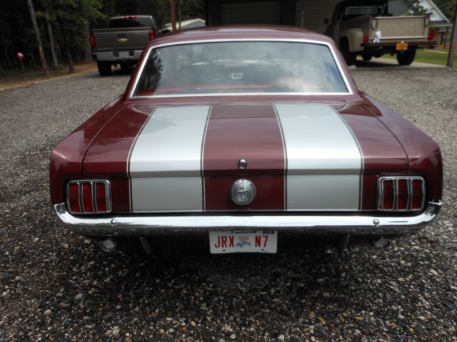 1966 Burgundy Ford Mustang Coupe