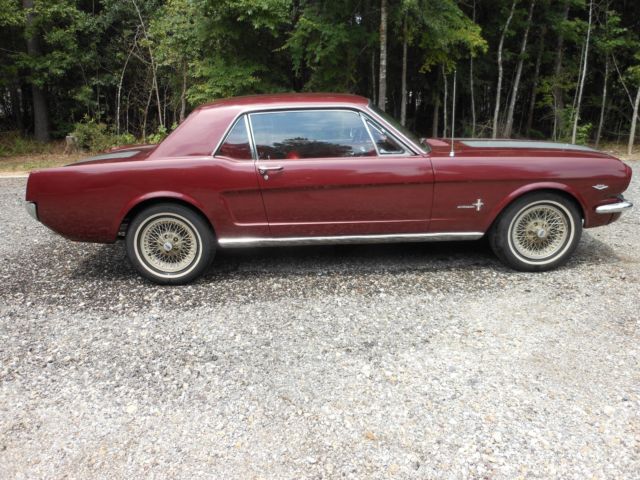 1966 Burgundy Ford Mustang Coupe