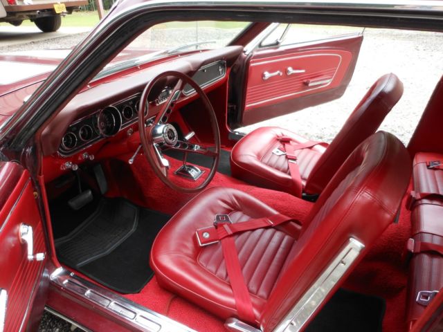 1966 Burgundy Ford Mustang Coupe