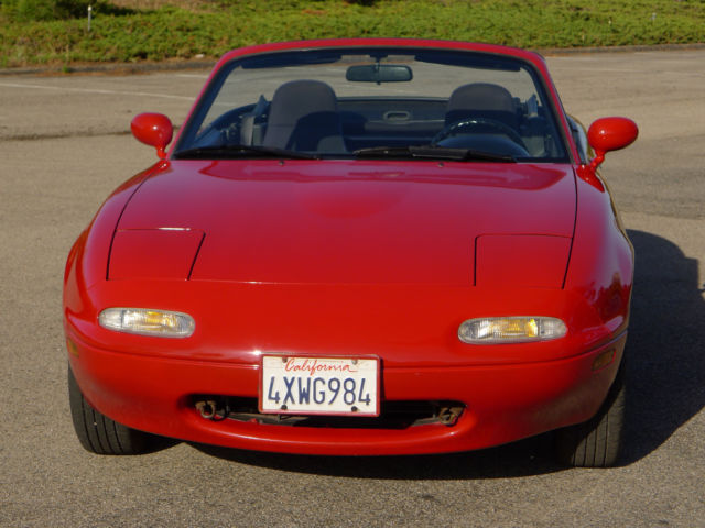 1991 Red Mazda MX-5 Miata Convertible
