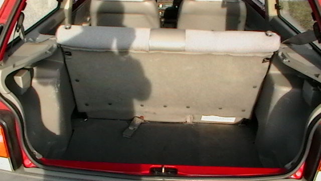 1990 Red Ford Festiva Hatchback