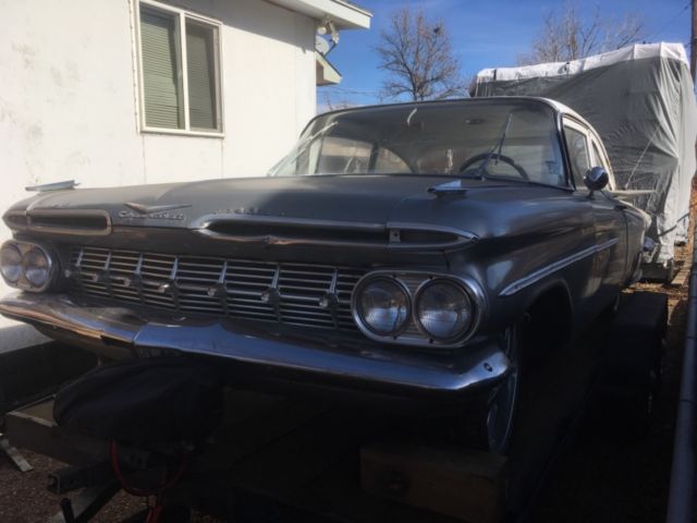 1959 Silver Chevrolet Impala Sedan