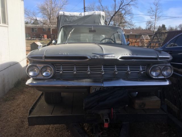 1959 Silver Chevrolet Impala Sedan