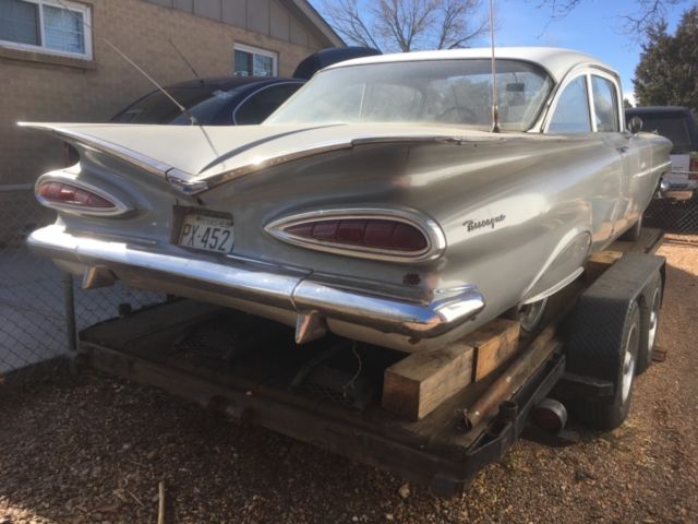 1959 Silver Chevrolet Impala Sedan