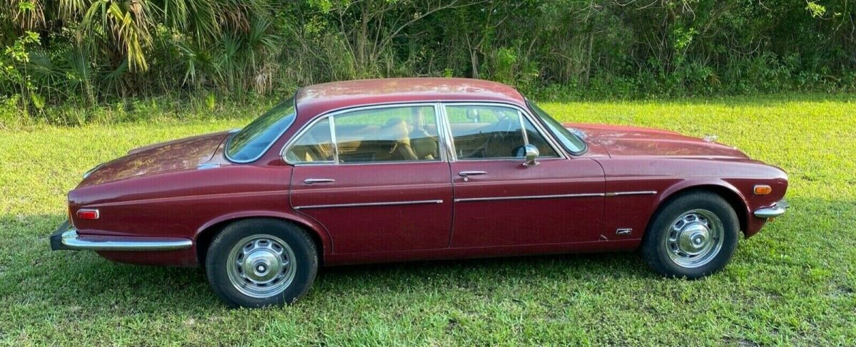 1974 Burgundy Jaguar XJ6 Sedan