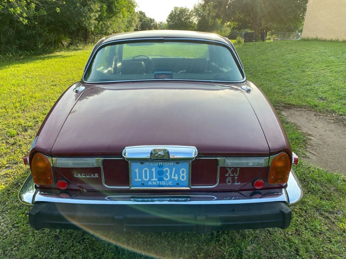 1974 Burgundy Jaguar XJ6 Sedan