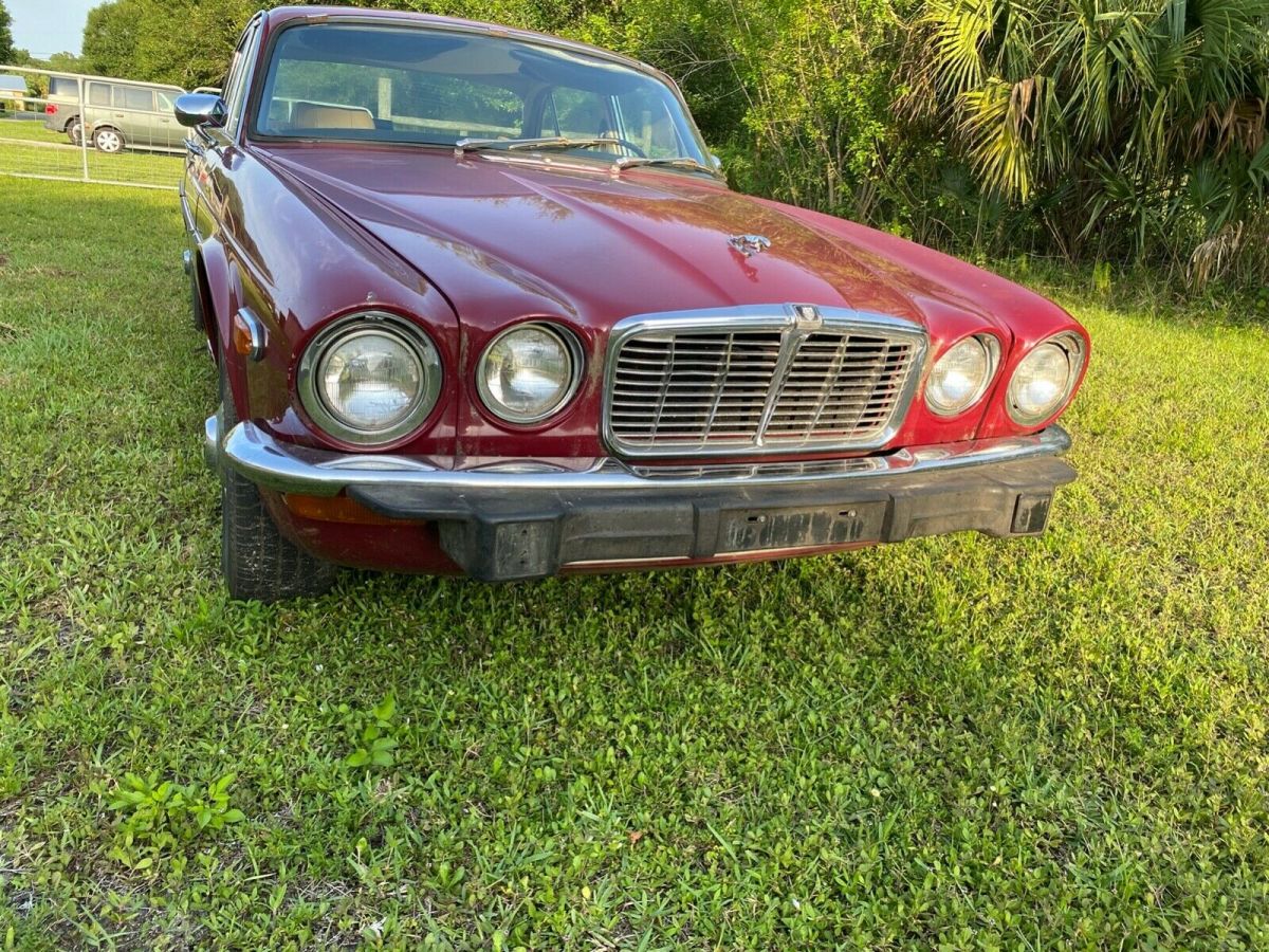 1974 Burgundy Jaguar XJ6 Sedan