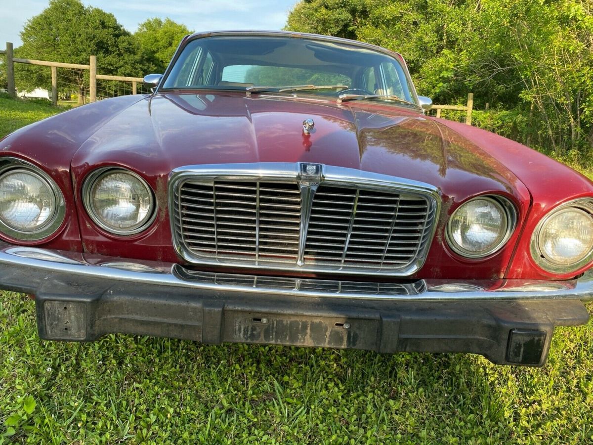 1974 Burgundy Jaguar XJ6 Sedan