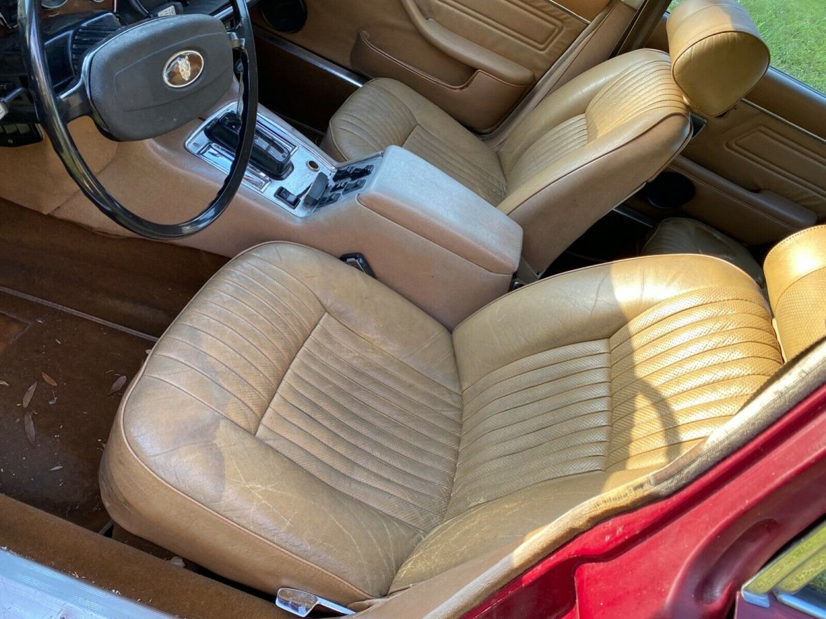 1974 Burgundy Jaguar XJ6 Sedan