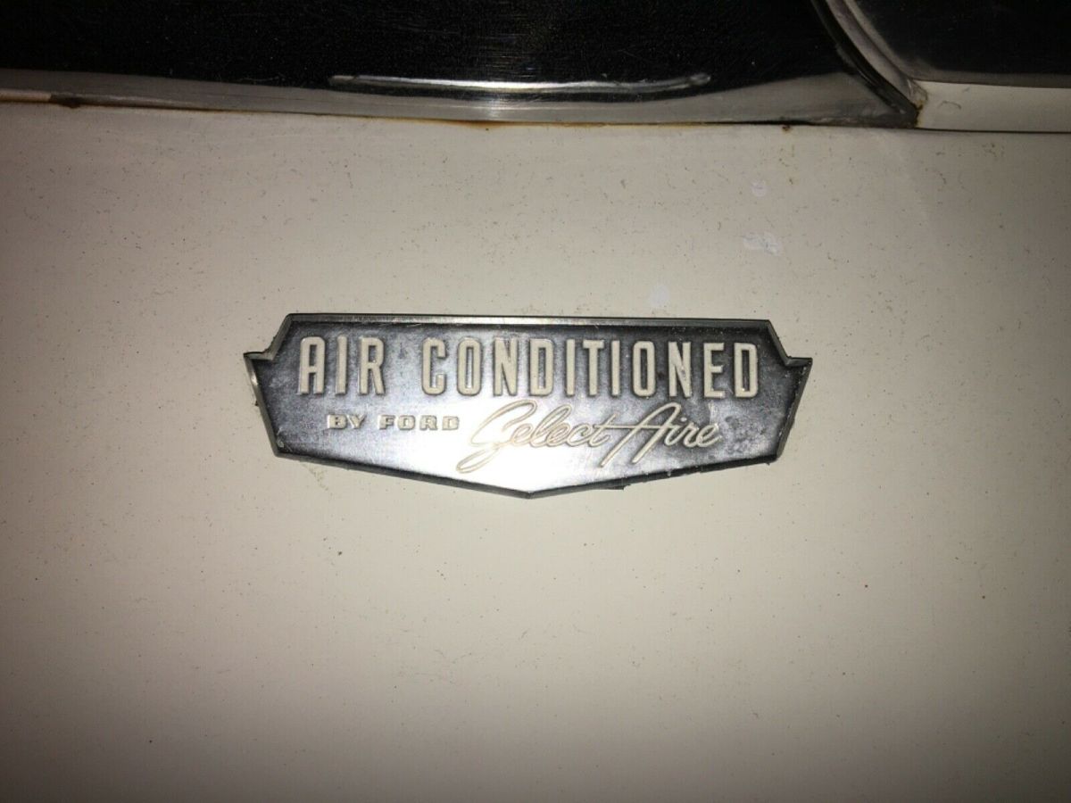 1957 Red , White Ford Fairlane Sedan