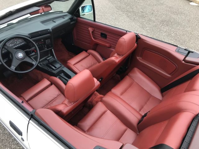 1988 White BMW 3-Series Convertible