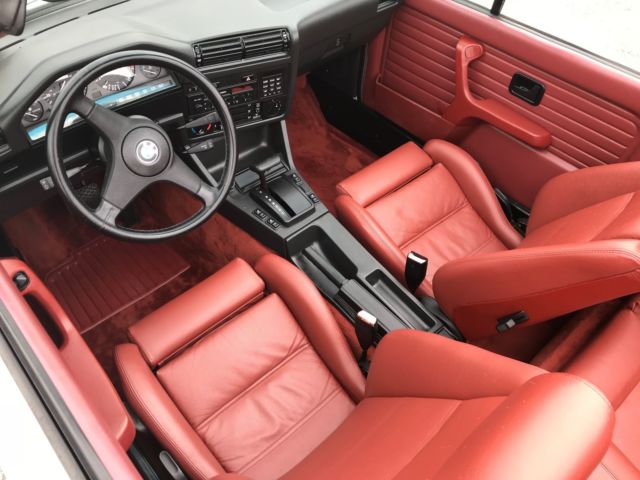 1988 White BMW 3-Series Convertible