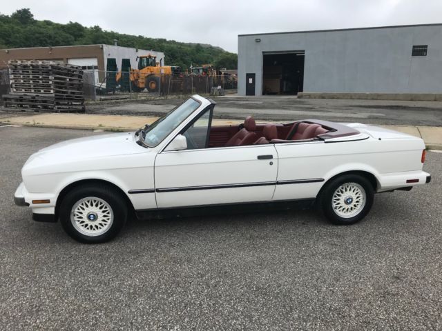 1988 White BMW 3-Series Convertible