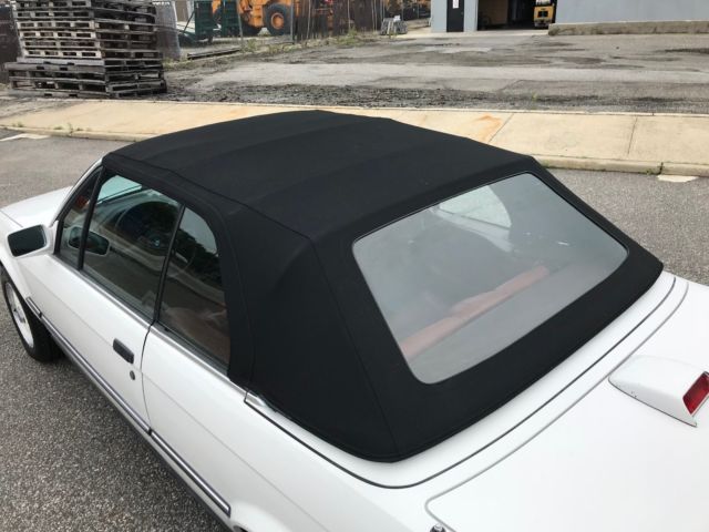 1988 White BMW 3-Series Convertible