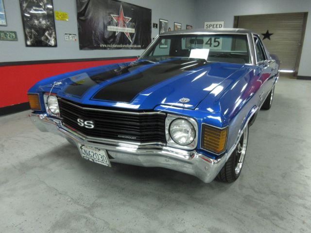 1972 Blue Chevrolet El Camino Standard Cab Pickup