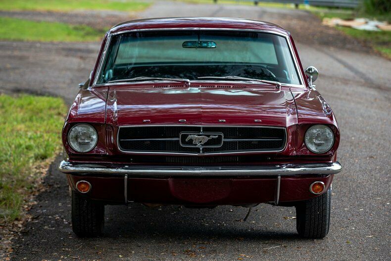 1965 Burgundy Ford Mustang Coupe