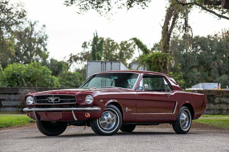 1965 Burgundy Ford Mustang Coupe