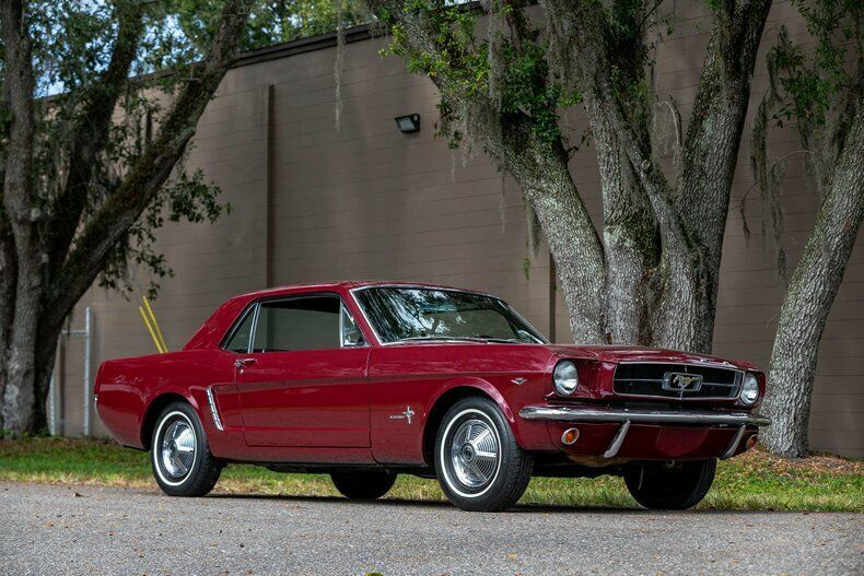 1965 Burgundy Ford Mustang Coupe