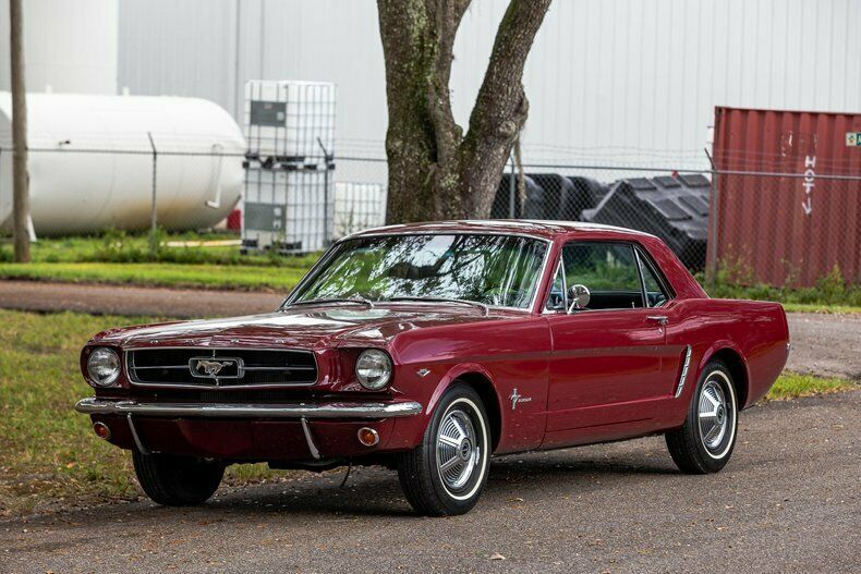 1965 Burgundy Ford Mustang Coupe