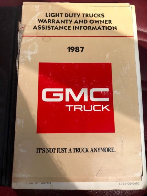 1987 Red GMC Sierra 1500 Standard Cab Pickup
