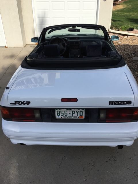 1990 White Mazda RX-7 Convertible