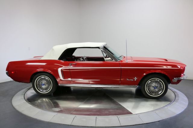 1968 Red Ford Mustang Convertible