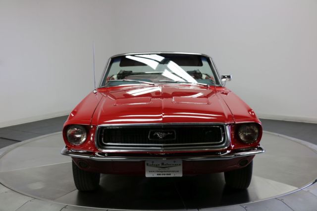 1968 Red Ford Mustang Convertible