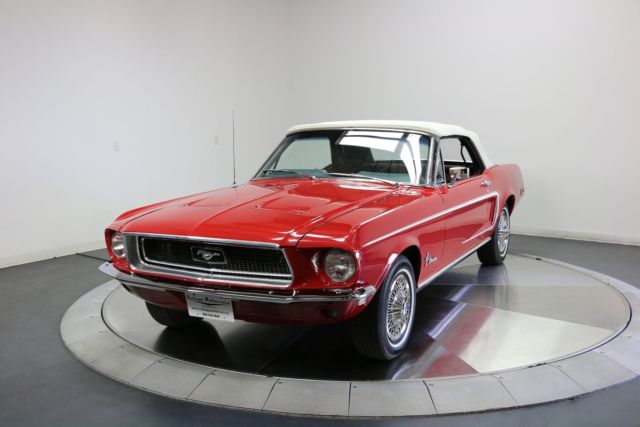 1968 Red Ford Mustang Convertible