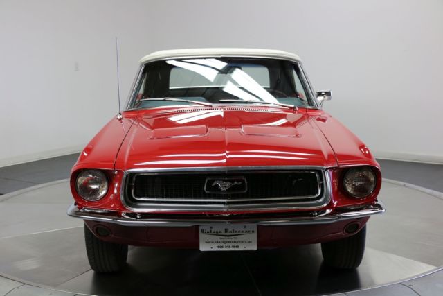 1968 Red Ford Mustang Convertible