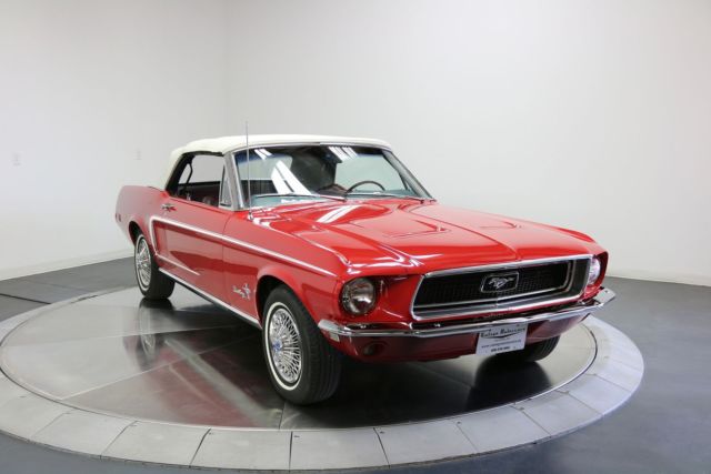 1968 Red Ford Mustang Convertible