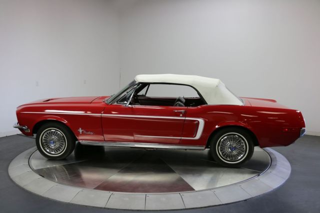 1968 Red Ford Mustang Convertible