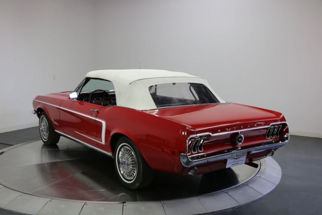 1968 Red Ford Mustang Convertible