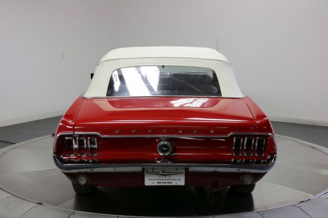 1968 Red Ford Mustang Convertible