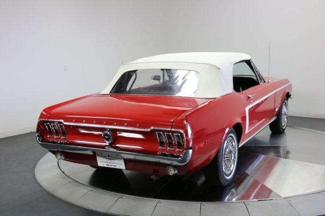 1968 Red Ford Mustang Convertible