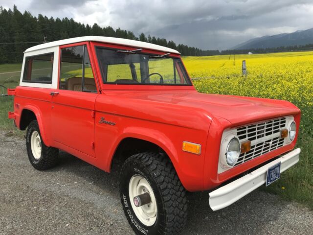 1971 Orange Ford Bronco SUV
