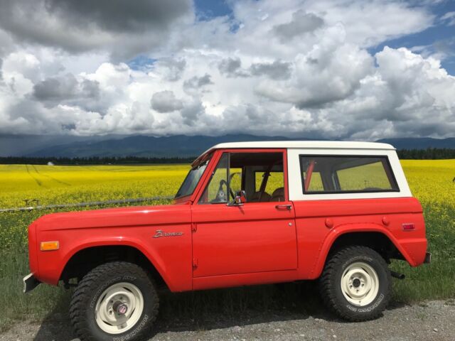 1971 Orange Ford Bronco SUV